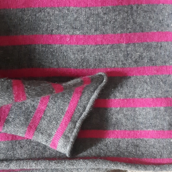 Autumn Cashmere Crew Neck Striped Pullover Sweater  size M - Picture 5 of 10